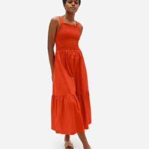 Everlane Smock Dress Size 16 in Orange